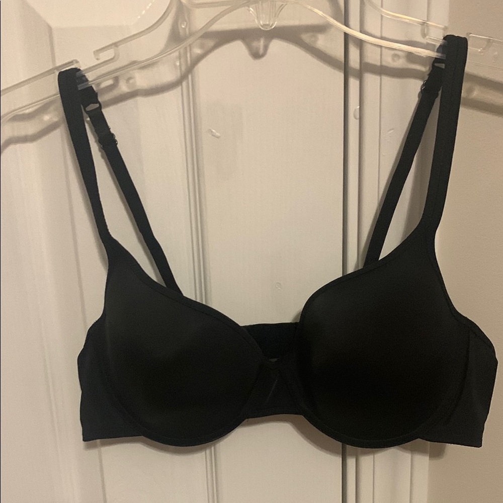 Joe Boxer Black Underwire Bra with Adjustable Straps